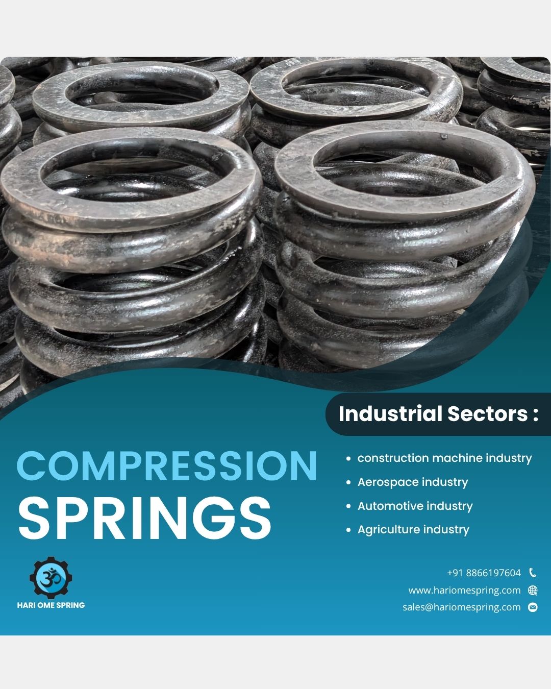 Compression Springs Manufacturer in India | Heavy Duty Industrial Compression Springs