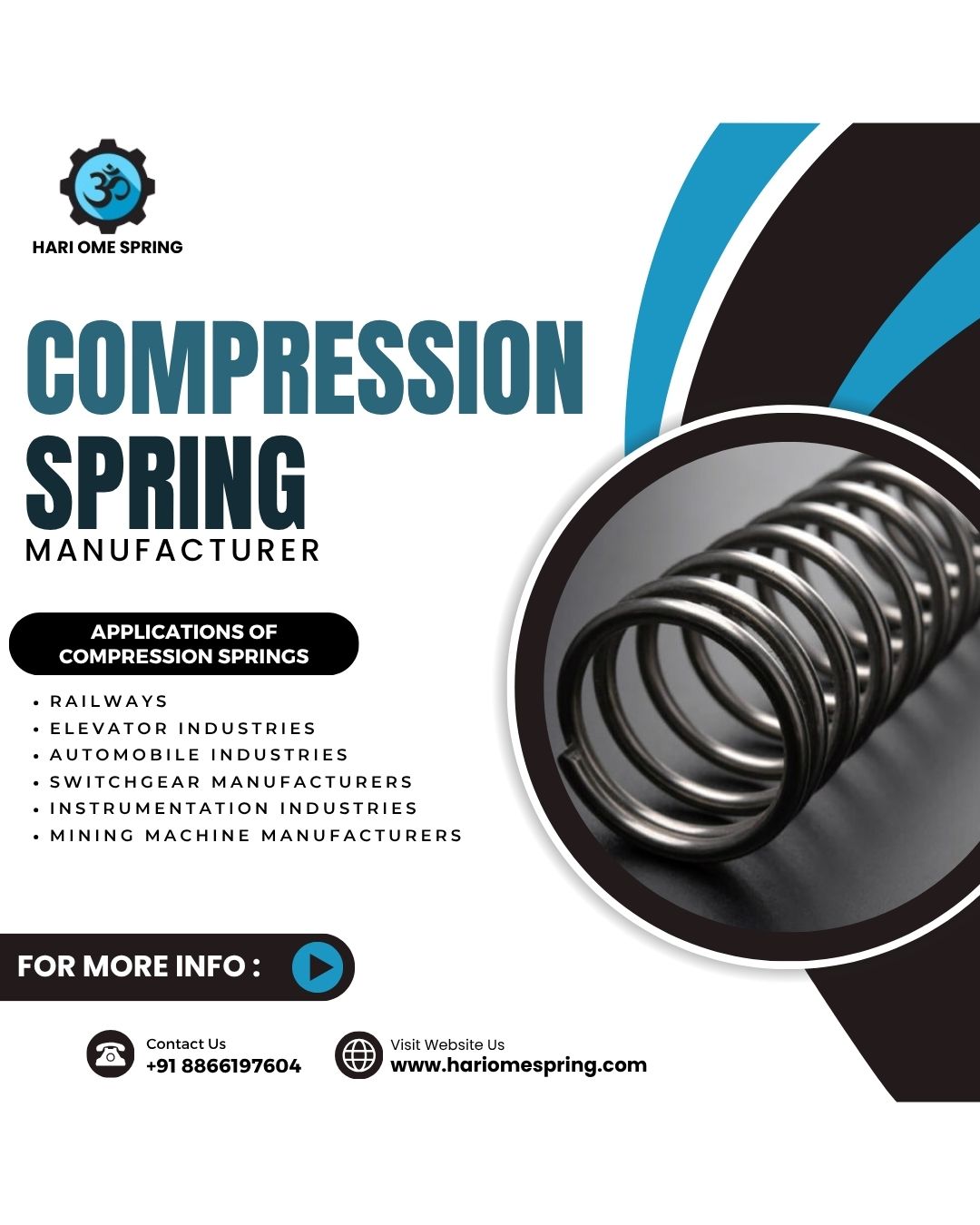 Compression Spring Manufacturer in India | Hari Ome Spring