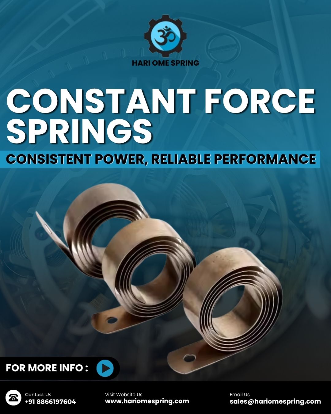 Understanding Constant Force Springs: Consistent Power and Reliability