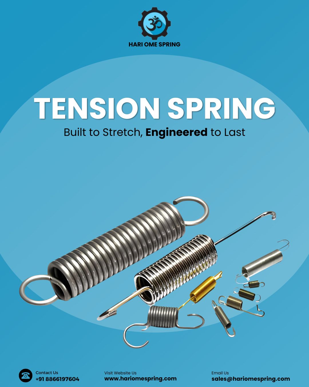 High-Performance Tension Springs – Built to Stretch, Engineered to Last