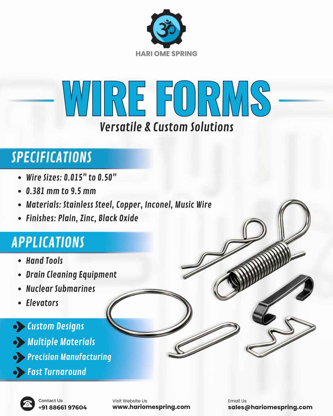 Custom Wire Forms: